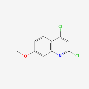 Chemical structure of 2,4-Dichloro-7-methoxyquinoline
