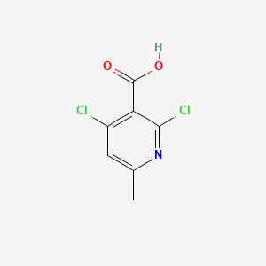 Chemical structure of 2,4-Dichloro-6-methylnicotinic acid