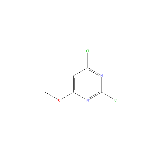 Chemical structure of 2,4-dichloro-6-methoxypyrimidine