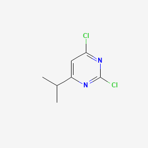 Chemical structure of 2,4-Dichloro-6-isopropylpyrimidine
