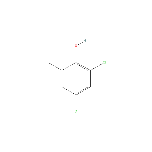 Chemical structure of 2,4-Dichloro-6-iodophenol