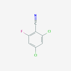Chemical structure of 2,4-Dichloro-6-fluorobenzonitrile