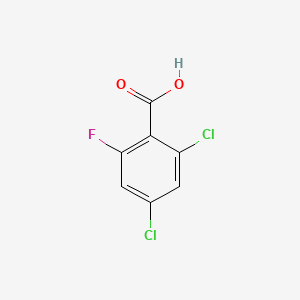 Chemical structure of 2,4-Dichloro-6-fluorobenzoic acid