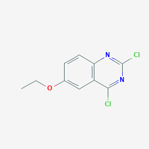 Chemical structure of 2,4-Dichloro-6-ethoxyquinazoline