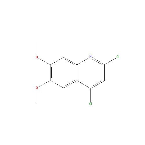Chemical structure of 2,4-Dichloro-6,7-dimethoxyquinoline