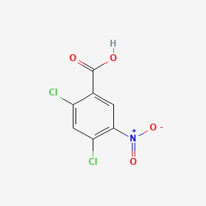 Chemical structure of 2,4-Dichloro-5-nitrobenzoic acid