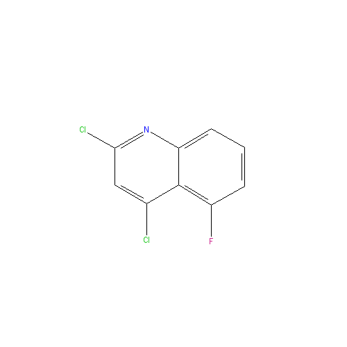 Chemical structure of 2,4-Dichloro-5-fluoroquinoline