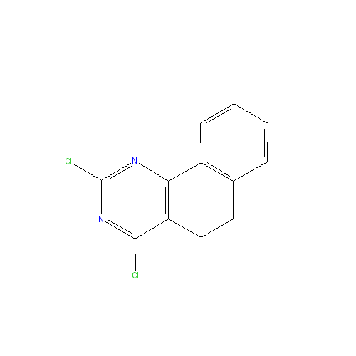 Chemical structure of 2,4-Dichloro-5,6-dihydrobenzo[h]quinazoline
