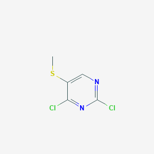 Chemical structure of 2,4-Dichloro-5-(methylthio)pyrimidine