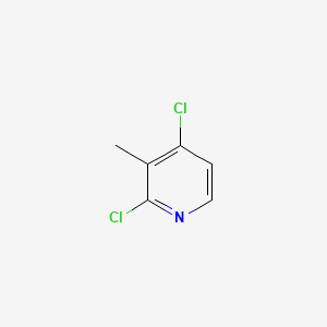 Chemical structure of 2,4-Dichloro-3-methylpyridine