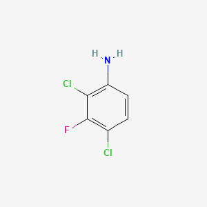 Chemical structure of 2,4-Dichloro-3-Fluoroaniline