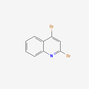 Chemical structure of 2,4-Dibromoquinoline