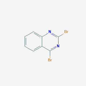 Chemical structure of 2,4-Dibromoquinazoline