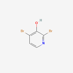Chemical structure of 2,4-dibromopyridin-3-ol