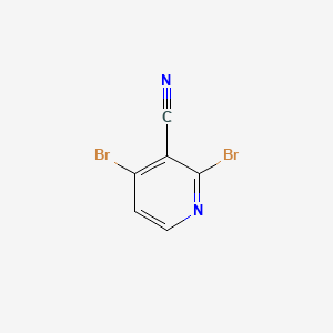 Chemical structure of 2,4-Dibromonicotinonitrile