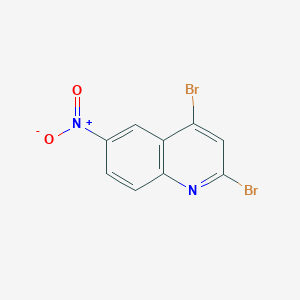 Chemical structure of 2,4-Dibromo-6-nitroquinoline