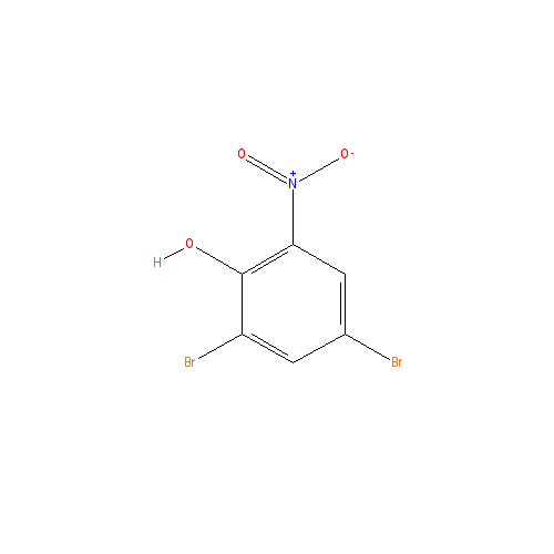 Chemical structure of 2,4-Dibromo-6-nitrophenol