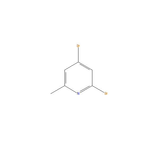 Chemical structure of 2,4-Dibromo-6-methylpyridine