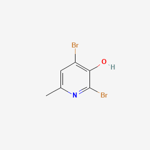 Chemical structure of 2,4-Dibromo-6-methylpyridin-3-ol