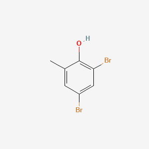 Chemical structure of 2,4-Dibromo-6-methylphenol