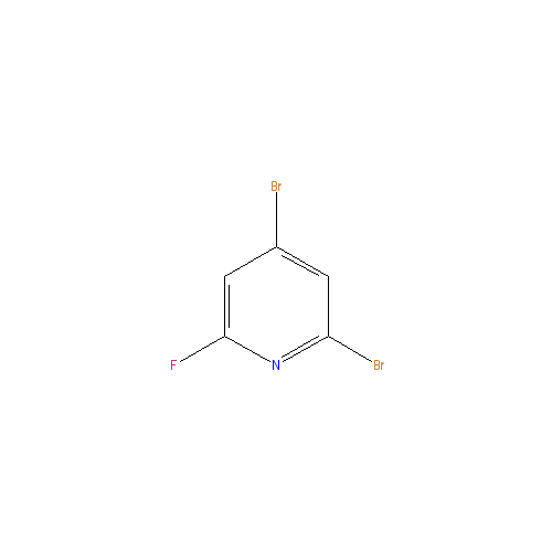Chemical structure of 2,4-Dibromo-6-fluoropyridine