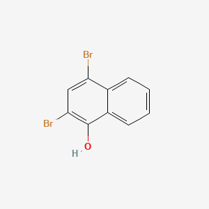 Chemical structure of 2,4-Dibromo-1-Naphthol