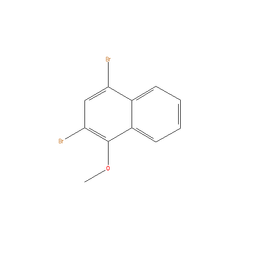 Chemical structure of 2,4-Dibromo-1-methoxynaphthalene