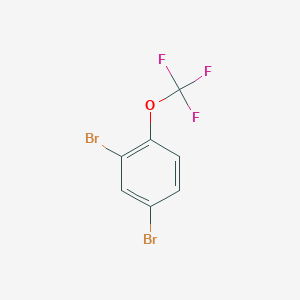 Chemical structure of 2,4-Dibromo-1-(trifluoromethoxy)benzene