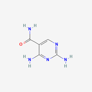 Chemical structure of 2,4-diaminopyrimidine-5-carboxamide
