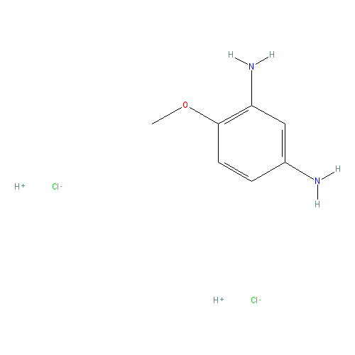 Chemical structure of 2,4-Diaminoanisole Dihydrochloride
