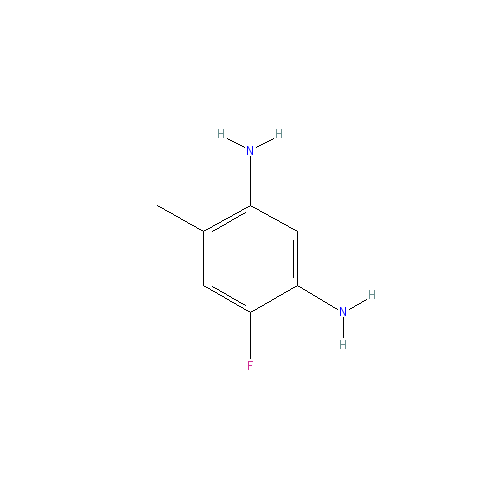 Chemical structure of 2,4-Diamino-5-fluorotoluene