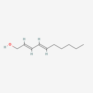 Chemical structure of 2,4-Decadien-1-ol