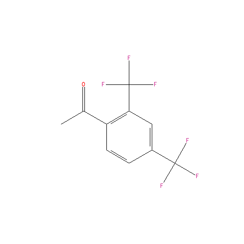 Chemical structure of 2',4'-Bis(Trifluoromethyl)Acetophenone