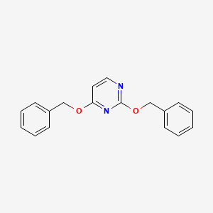 Chemical structure of 2,4-Bis(benzyloxy)pyrimidine