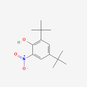 Chemical structure of 2,4-Bis(tert-butyl)-6-nitrophenol