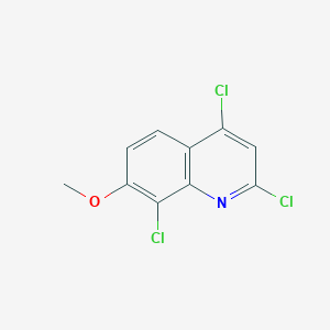 Chemical structure of 2,4,8-Trichloro-7-methoxyquinoline