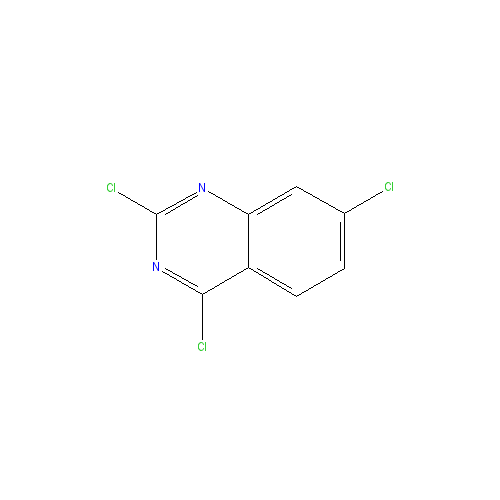 Chemical structure of 2,4,7-Trichloroquinazoline