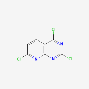 Chemical structure of 2,4,7-Trichloropyrido[2,3-d]pyrimidine