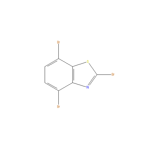 Chemical structure of 2,4,7-TRIBROMOBENZOTHIAZOLE