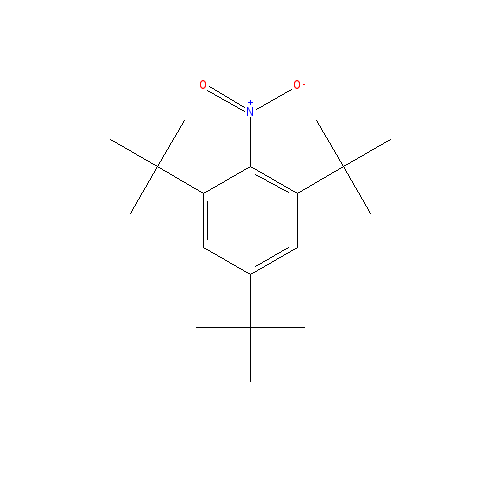 Chemical structure of 2,4,6-Tri-tert-butylnitrobenzene