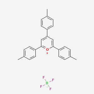 Chemical structure of 2,4,6-Tri-p-tolylpyrylium tetrafluoroborate