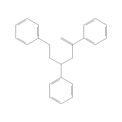 Chemical structure of 2,4,6-triphenyl-1-hexene