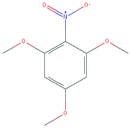 Chemical structure of 2,4,6-Trimethoxynitrobenzene