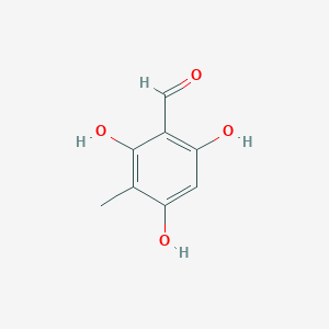 Chemical structure of 2,4,6-Trihydroxy-3-methylbenzaldehyde