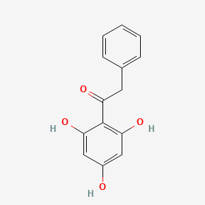 Chemical structure of 2',4',6'-Trihydroxy-2-phenylacetophenone