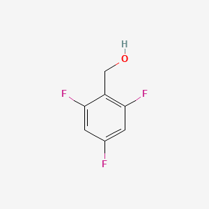 Chemical structure of 2,4,6-Trifluorobenzyl Alcohol