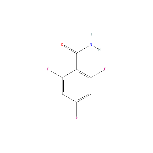Chemical structure of 2,4,6-Trifluorobenzamide