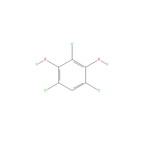 Chemical structure of 2,4,6-trichlororesorcinol