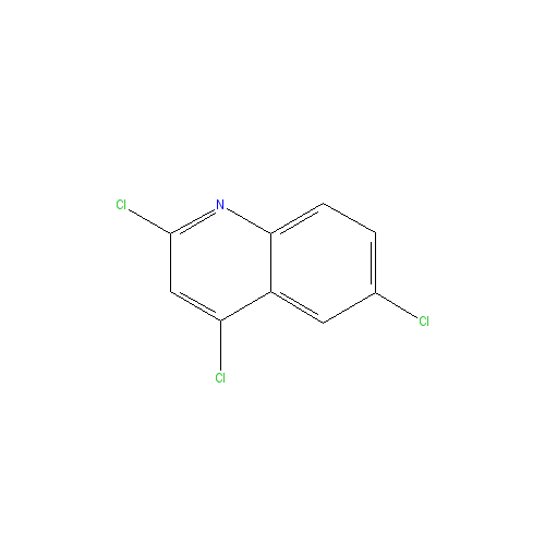 Chemical structure of 2,4,6-Trichloroquinoline
