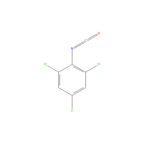 Chemical structure of 2,4,6-Trichlorophenyl Isocyanate